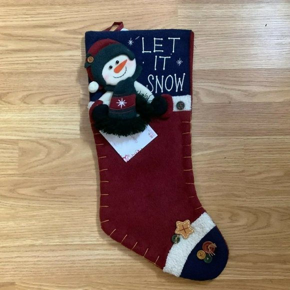 Snowman Christmas Stocking, NWT - Picture 2 of 9